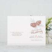 Het bruine wintertrouwprogramma voor de winter (Staand voorkant)