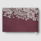 Het  bruinkoolgastenboek van de Bourgogne Gastenboek (Achterkant)