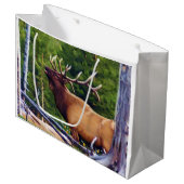 Het Bugler Elk Bull Large Cadeauzakje (Voorkant Gekanteld)