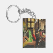 Het buitenlandse model sleutelhanger (Voorkant Links)