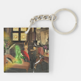 Het buitenlandse model sleutelhanger