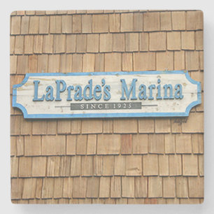 Het Burtonmeer, LaPrades Marina Marble Stone Onder Stenen Onderzetter