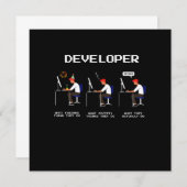 Het cadeau van de Computer Nerd Geek van de Progra Kaart (Voorkant / Achterkant)