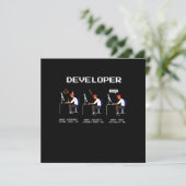 Het cadeau van de Computer Nerd Geek van de Progra Kaart (Staand voorkant)