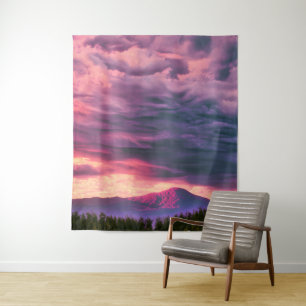 Het cadeau van een Roos van de avond Wandkleed