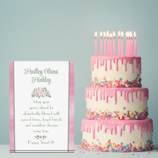 Het cadeau van Keepasje! Uniek Sweet 16-fotoblok Fotoblokken