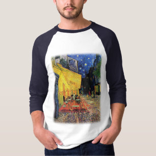 Het café terrace in het forum in Arles, op T-shirt