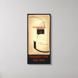 Het café van Manglio Canvas Afdruk