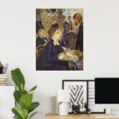 Het Café van Pierre Renoir, Vintage Impressionisme Poster (Thuiskantoor)