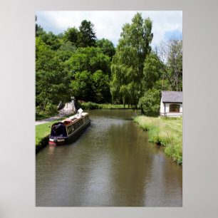 Het Caldon Canal Consall Staffordshire Briefkaart Poster