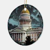 Het California State Capitol Moonlight Ornament (Links)