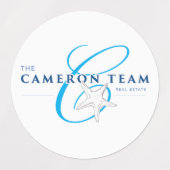 Het Cameron Team Logo Labels (Design 1)