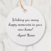 Het Cameron Team personaliseerde Bedankjes Labels (Achterkant)