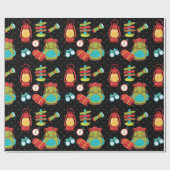 Het Camp van de zomer - kies uw achtergrondkleur Cadeaupapier (Vlak)