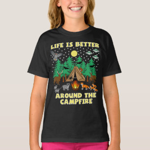 HET CAMPING-LEVEN IS BETER, grappige Camping met C T-shirt