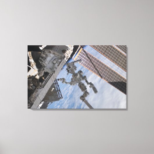 Het Canadese Dextre-roboticasysteem Canvas Afdruk (Voorkant)