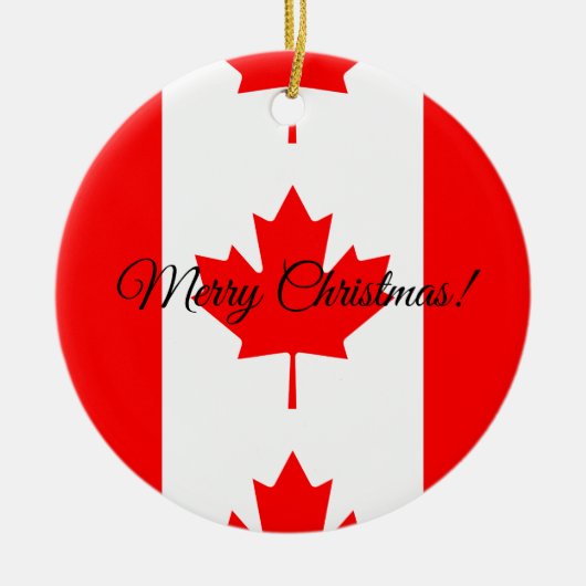 Het Canadese ornament van de Kerstboom van de (Voorkant)