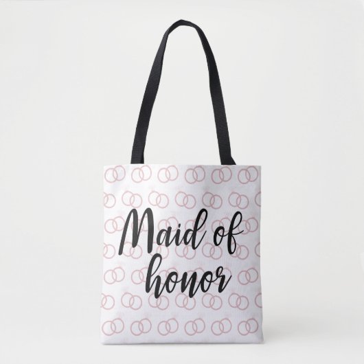 Het Canvas tas van het Patroon van de Trouwring (Voorkant)