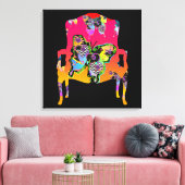 Het canvas van de Butterfly-stoel Afdruk (Insitu (Woonkamer))