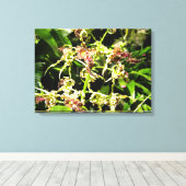 Het Canvas van orchideeën Afdruk (Insitu (Houten vloer))