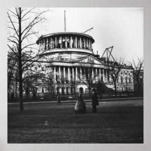 Het Capitol-gebouw in Washington DC. Poster