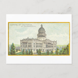Het Capitool in Sacramento, Californië, Briefkaart