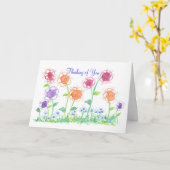 Het capricieuze Denken van de Bloemen van het Kaart (Gele Bloem)