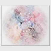 Het capricieuze witte ontwerp van waterverfmandala cadeaupapier (Vlak)