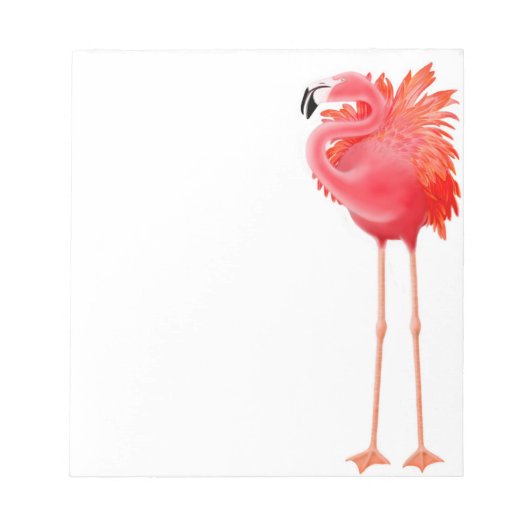 Het Caribische Notitieblok van Roze Flamingo (Voorkant)