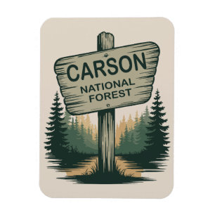 Het Carson National Forest in New Mexico Magneet