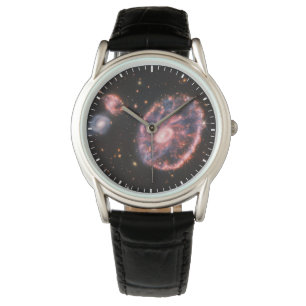 Het Cartwheel-sterrenstelsel en de bijbehorende st Horloge