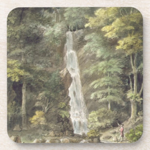 Het cascade-waterval in de tuinen van Hestercombe Bier Onderzetter