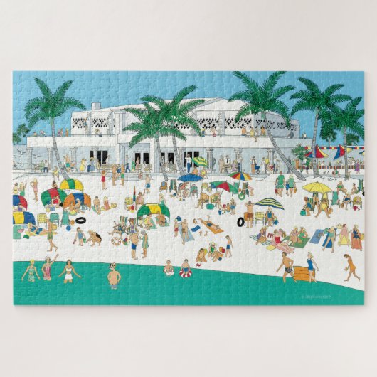 Het casino Lido Beach Legpuzzel (Horizontaal)