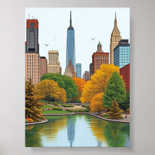 Het  Central Park van New York Poster