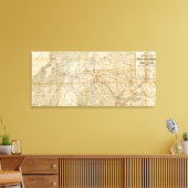 Het centrale deel van de staat Californië Canvas Afdruk (Insitu (Woonkamer))