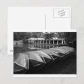 Het centrale park van Boathouse Briefkaart (Voorkant / Achterkant)