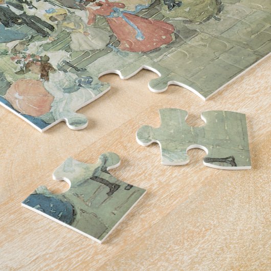 Het centrale park van Maurice Prendergast Legpuzzel (Zijkant)