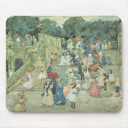 Het centrale park van Maurice Prendergast Muismat (Voorkant)