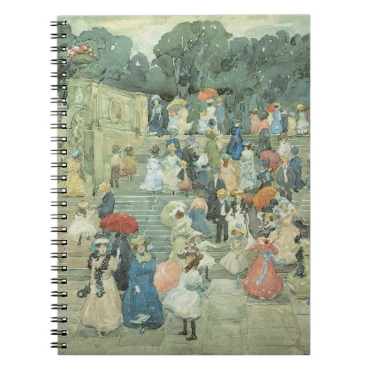 Het centrale park van Maurice Prendergast Notitieboek (Voorkant)