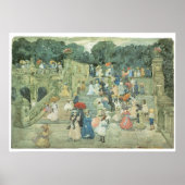 Het centrale park van Maurice Prendergast Poster (Voorkant)