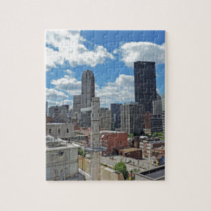 Het centrum Pittsburgh Skyline Legpuzzel