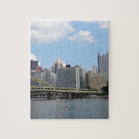 Het centrum Pittsburgh Skyline Legpuzzel (Verticaal)