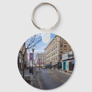 Het centrum Springfield Sleutelhanger