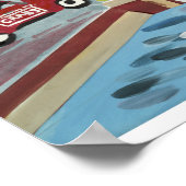 Het centrum van Annapolis in de zomer Poster (Hoek)