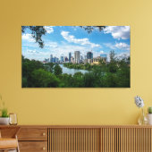 Het centrum van Austin Skyline uit Norwood-Austin  Canvas Afdruk (Insitu (Woonkamer))