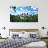 Het centrum van Austin Skyline uit Norwood-Austin  Canvas Afdruk (Insitu (Slaapkamer))