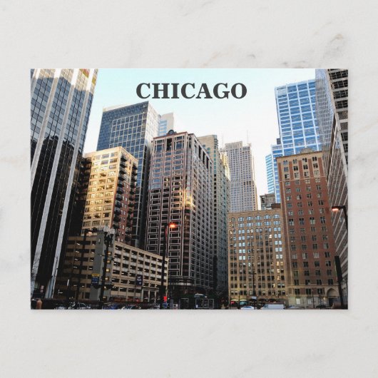 Het centrum van Chicago Briefkaart (Voorkant)