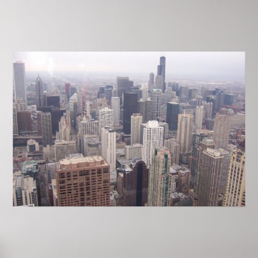 Het centrum van Chicago Poster (Voorkant)