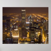 Het centrum van Chicago Poster (Voorkant)