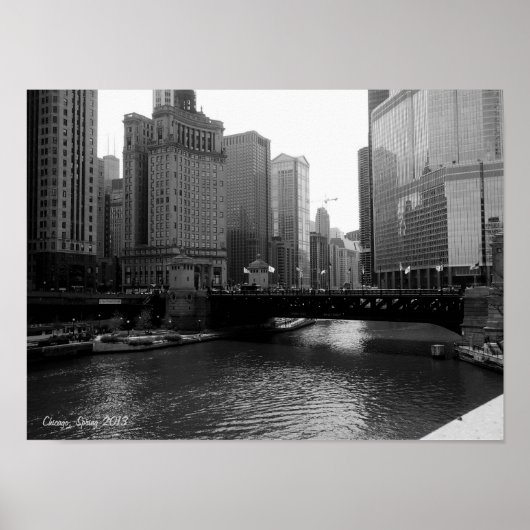 Het centrum van Chicago Poster (Voorkant)